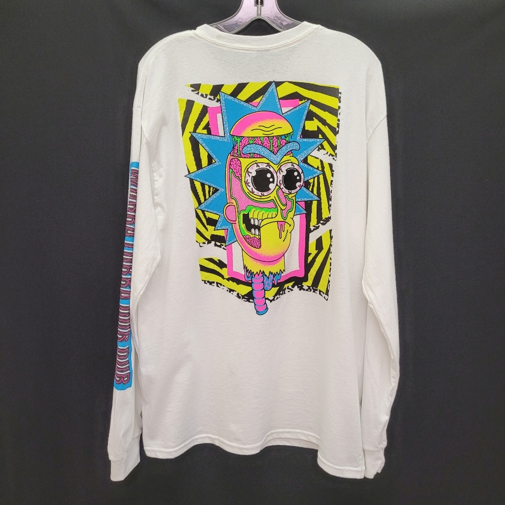 Cartoon Network Rick and Morty Acid Drip "Wubba Lubba Dub Dub" Long Sleeve Shirt